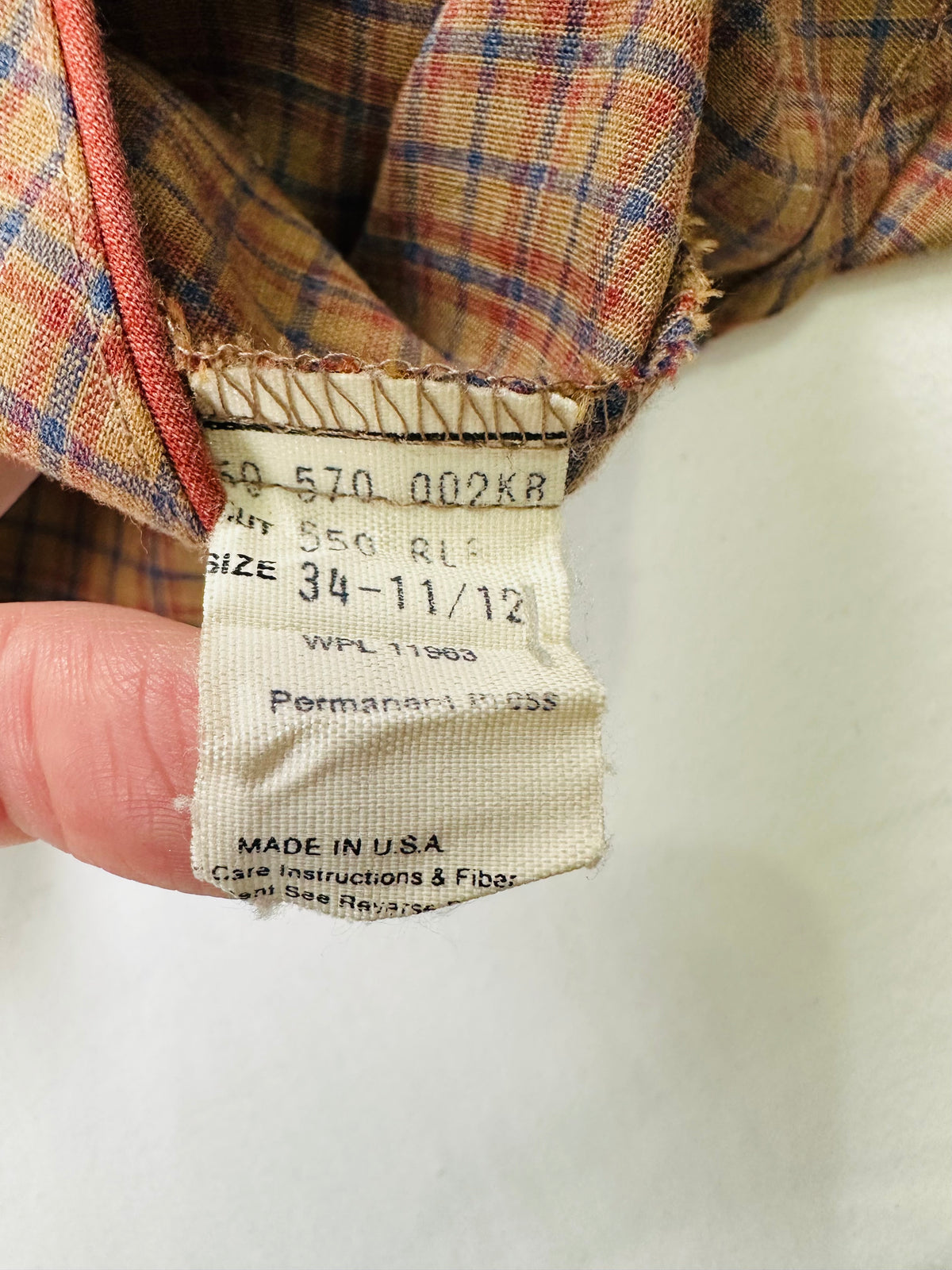 Vintage Kenny Rogers Women’s 11/12 Plaid Ruffle Pearl Snap Western Shirt