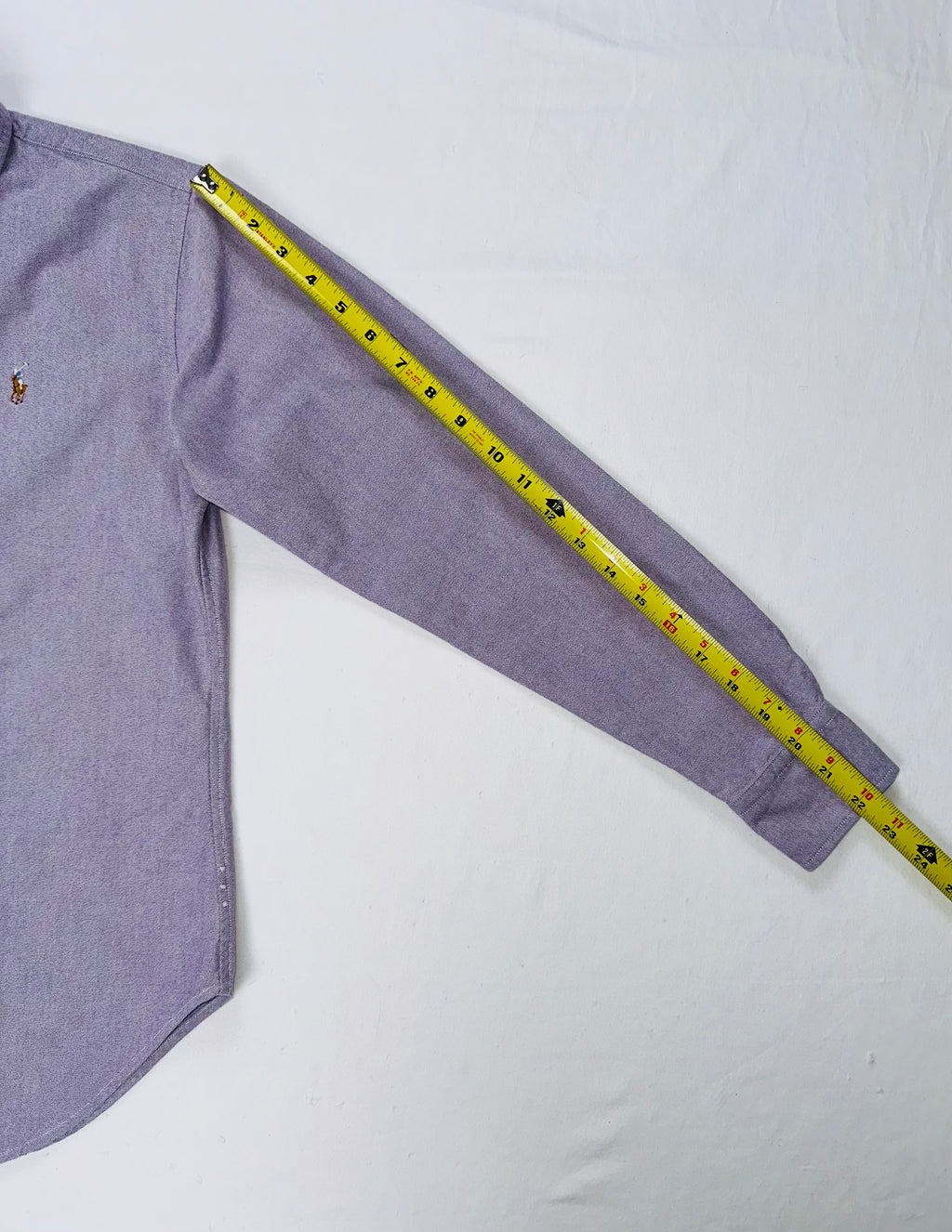 Ralph Lauren Women’s XS Purple Oxford Shirt Super Slim Custom Fit Pony