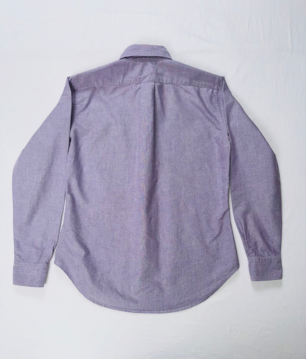 Ralph Lauren Women’s XS Purple Oxford Shirt Super Slim Custom Fit Pony