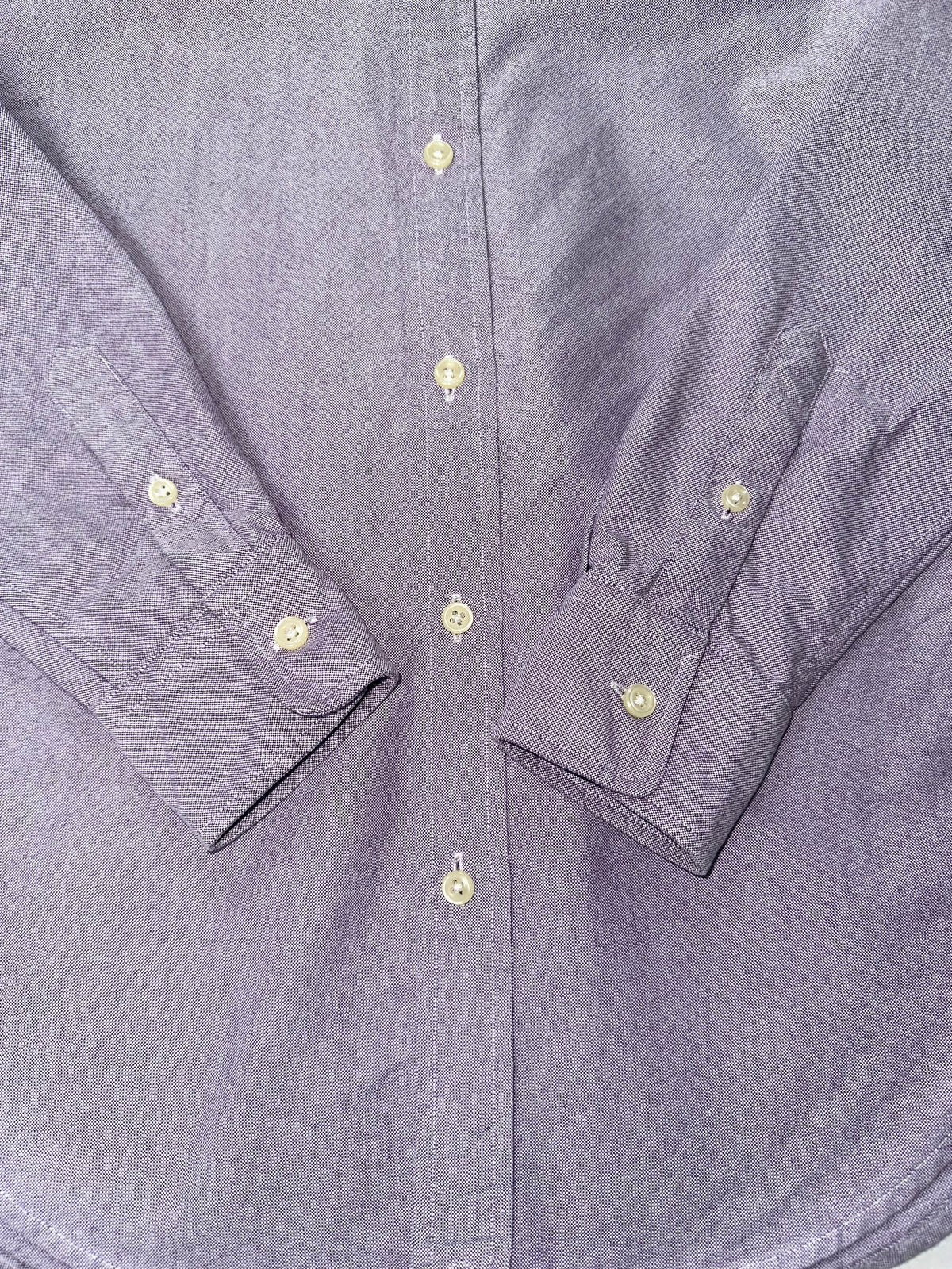 Ralph Lauren Women’s XS Purple Oxford Shirt Super Slim Custom Fit Pony
