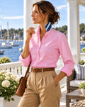 Ralph Lauren Rugby Women’s Size 2 Pink University Oxford Contrast Collar Shirt