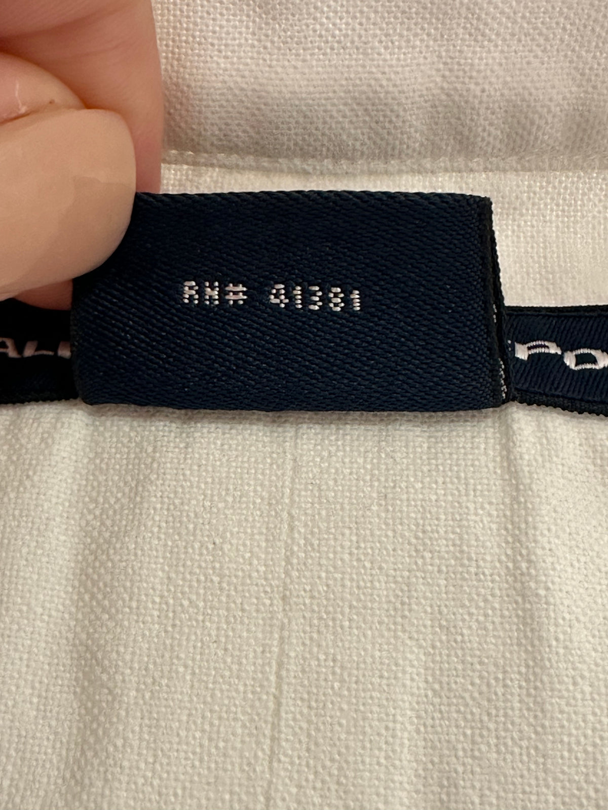 Vintage Ralph Lauren Sport Women’s 14 White Oxford Crest Contrast Collar Shirt