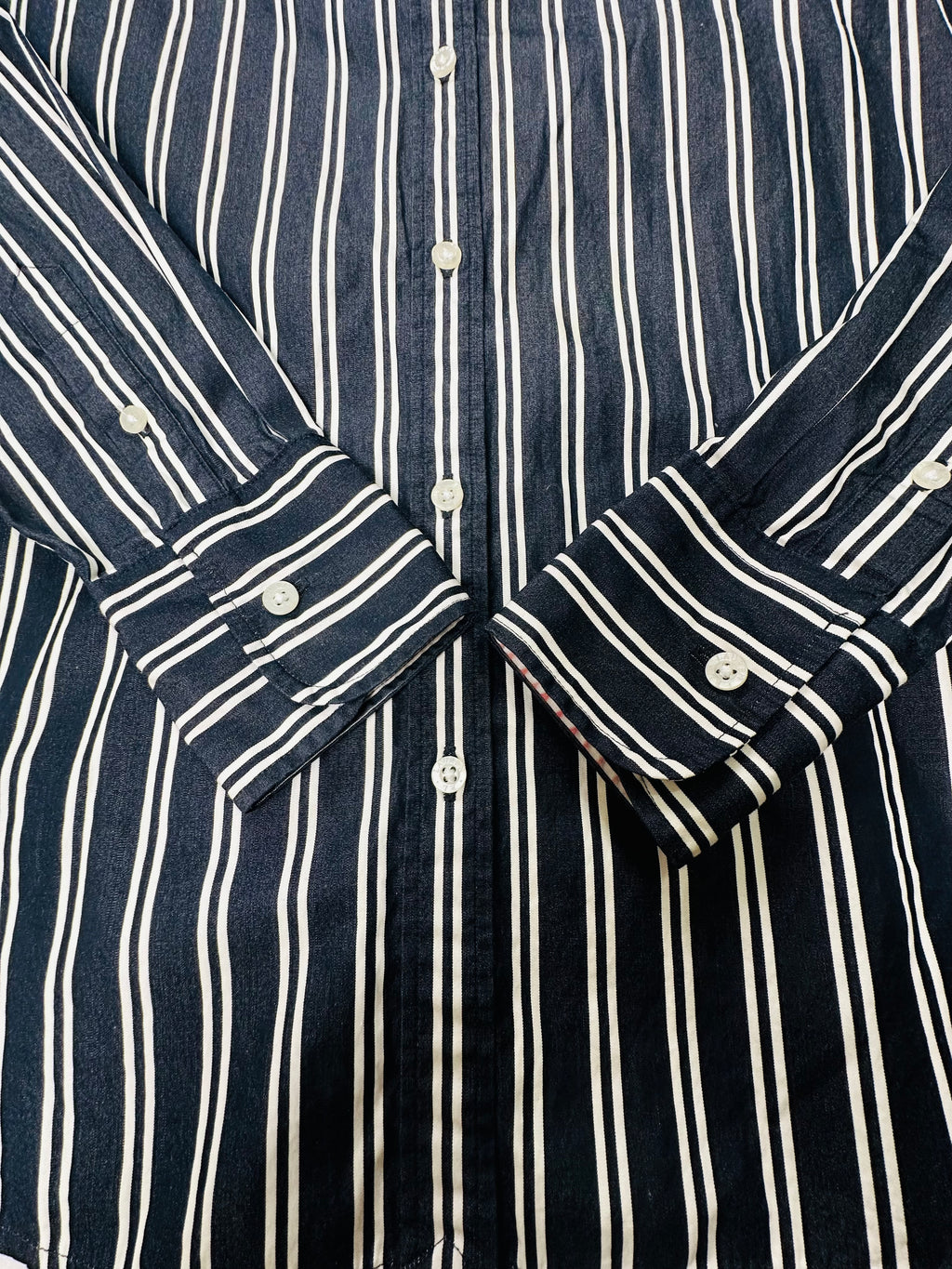 Vintage Lauren Ralph Lauren Striped Peter Pan Collar Blouse Women’s S Puff Sleeve