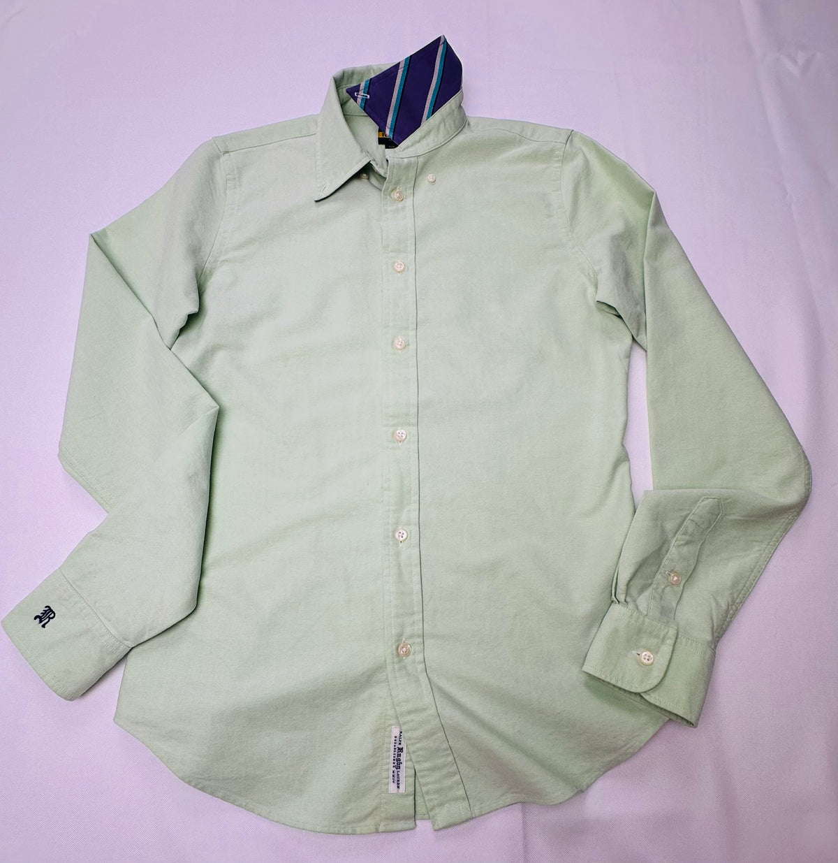 Vintage Ralph Lauren Rugby Women’s University Oxford Shirt Size 6 Lime Green