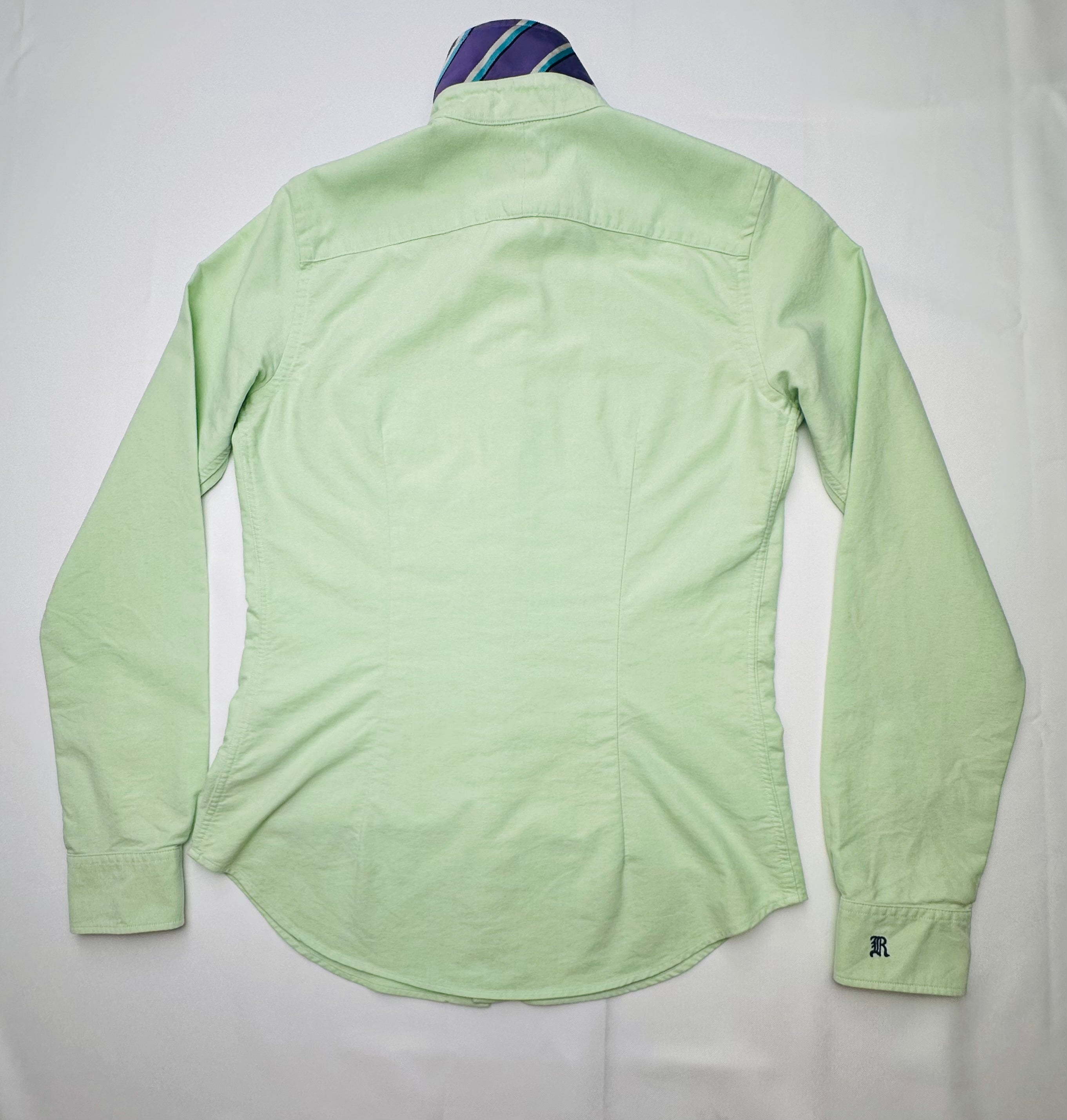 Vintage Ralph Lauren Rugby Women’s University Oxford Shirt Size 6 Lime Green