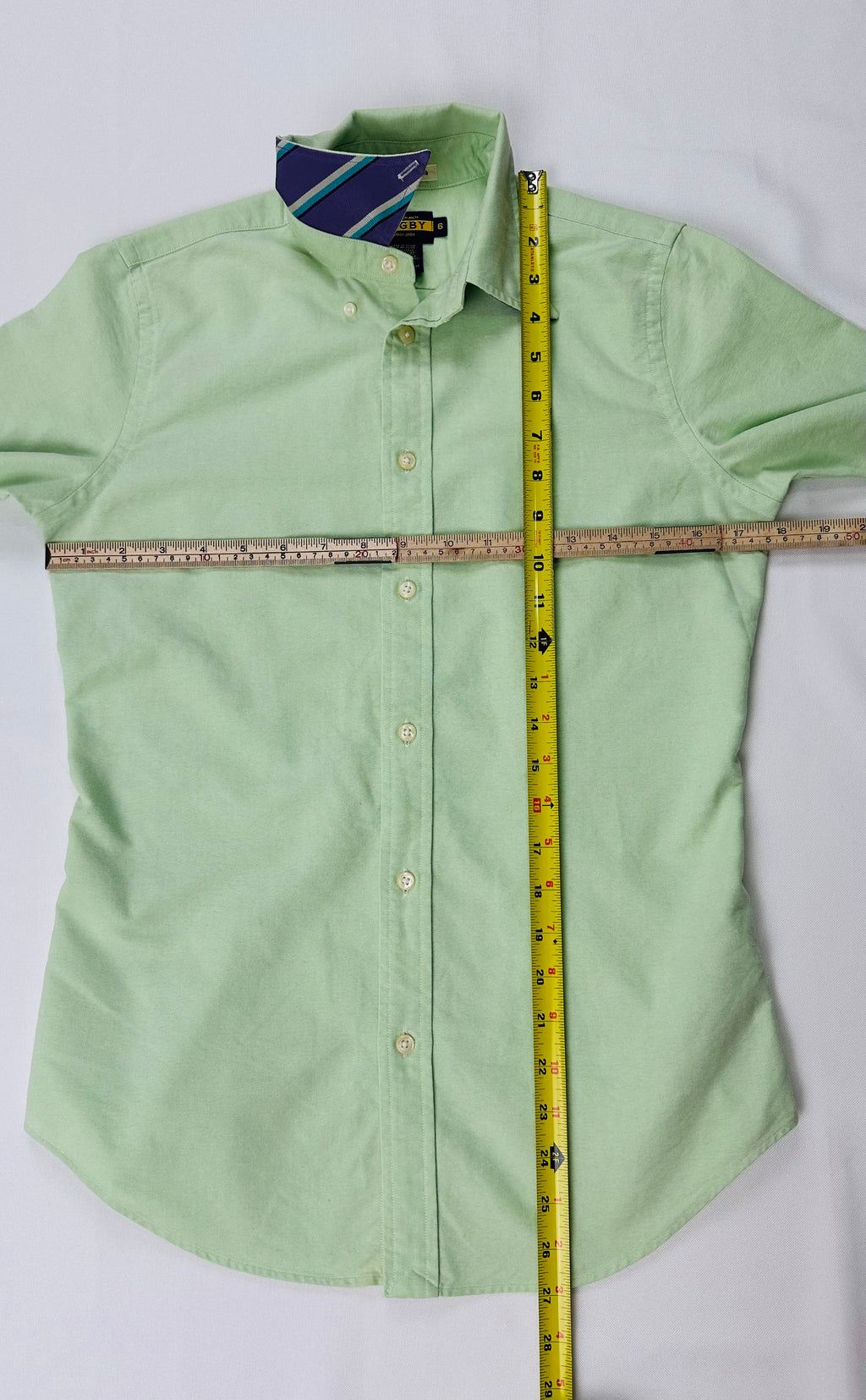 Vintage Ralph Lauren Rugby Women’s University Oxford Shirt Size 6 Lime Green