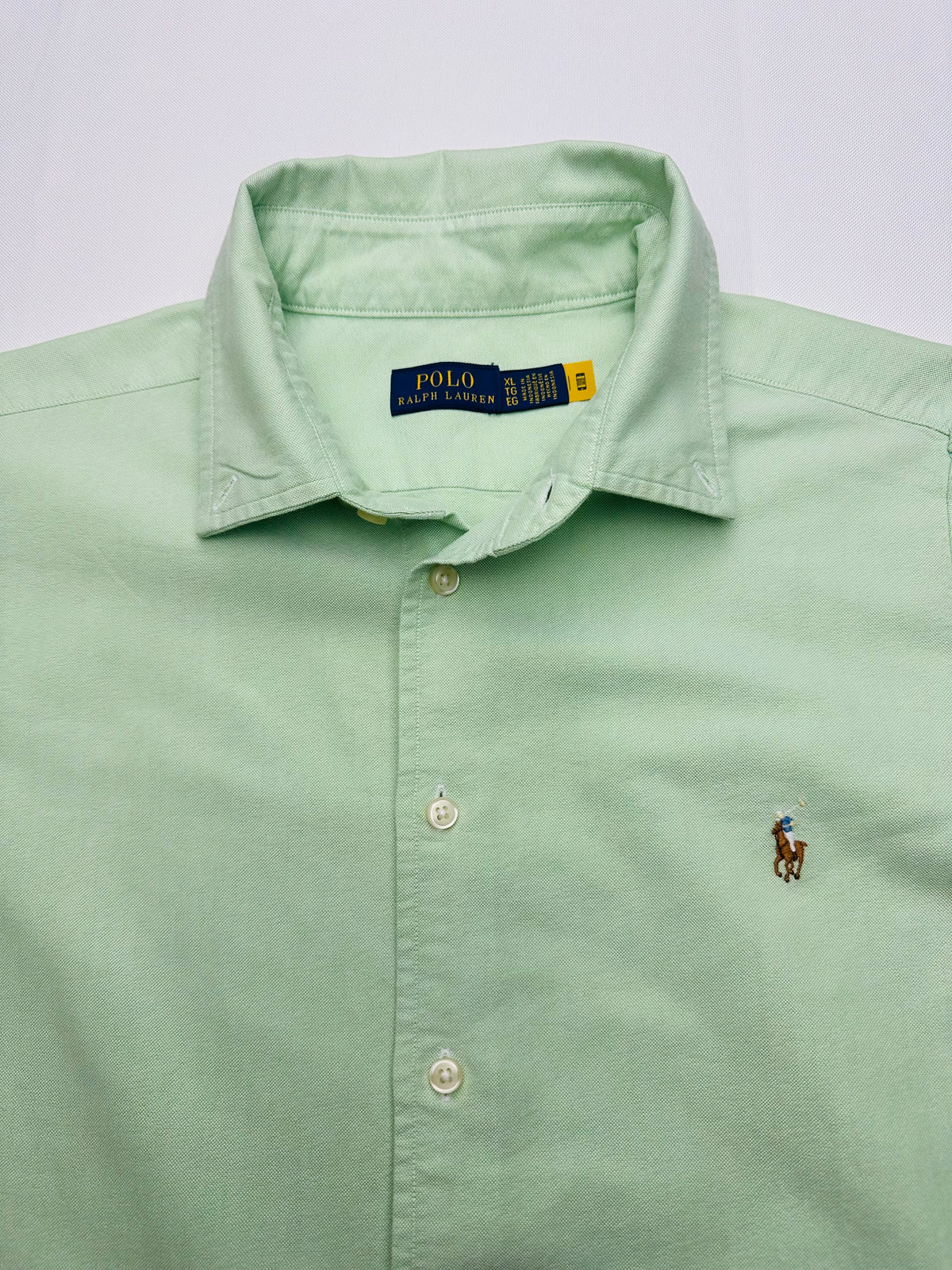 Polo Ralph Lauren Women’s XL Mint Green Short Sleeve Oxford Button Down Shirt
