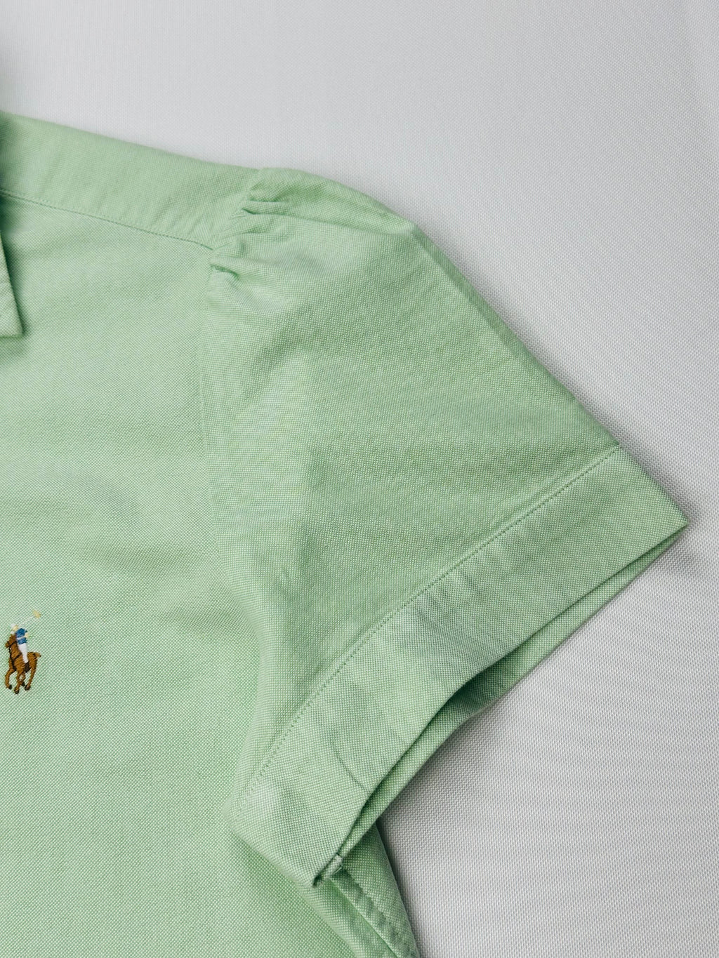 Polo Ralph Lauren Women’s XL Mint Green Short Sleeve Oxford Button Down Shirt