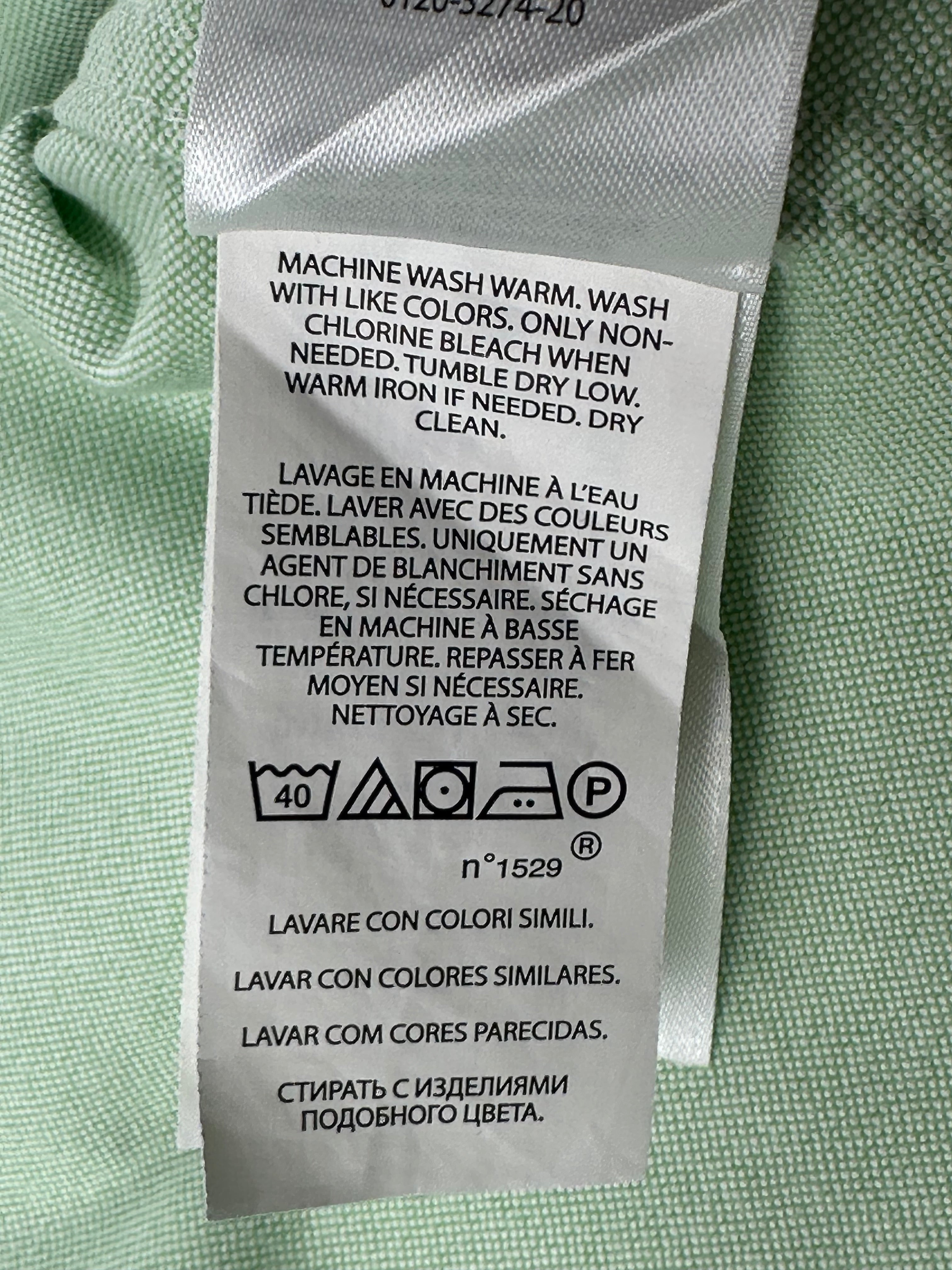 Polo Ralph Lauren Women’s XL Mint Green Short Sleeve Oxford Button Down Shirt