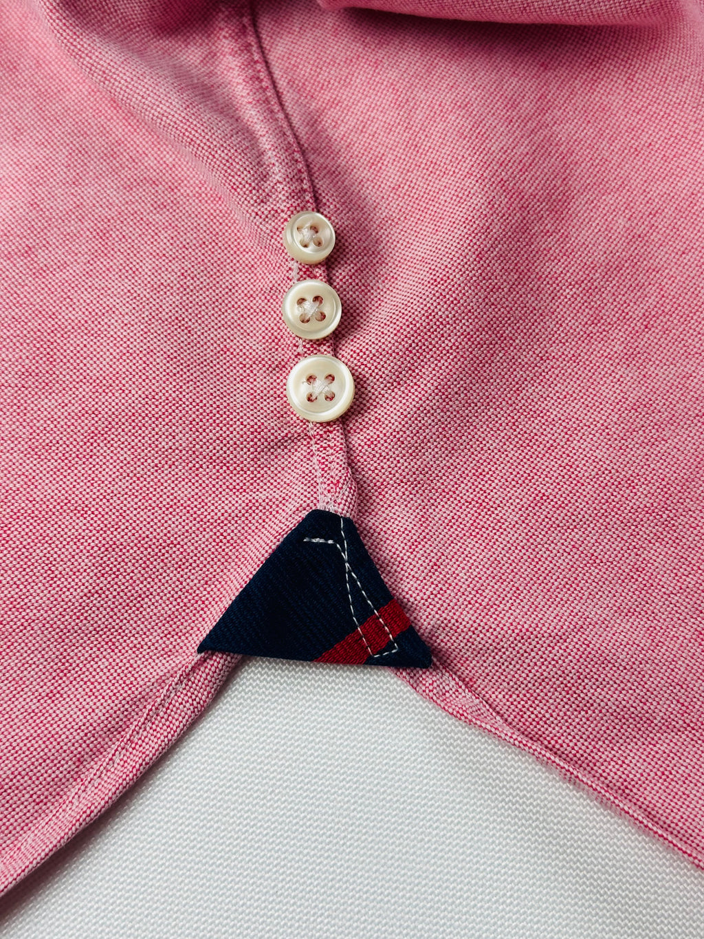 Vintage Ralph Lauren Men’s M Dusty Rose Oxford Shirt Grosgrain Trim Classic Fit