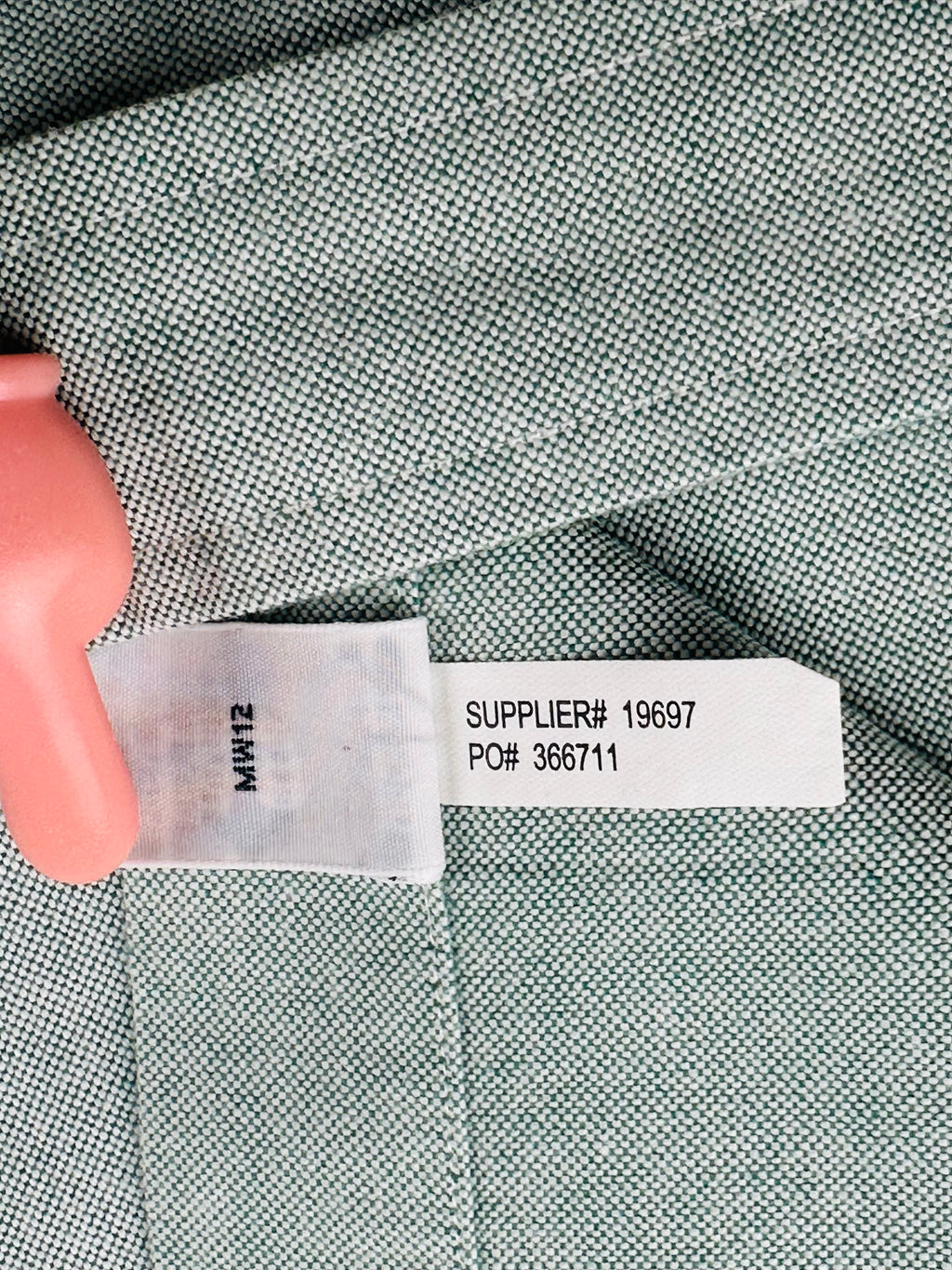 Vintage Ralph Lauren Men’s S Sage Green Oxford Shirt Grosgrain Trim