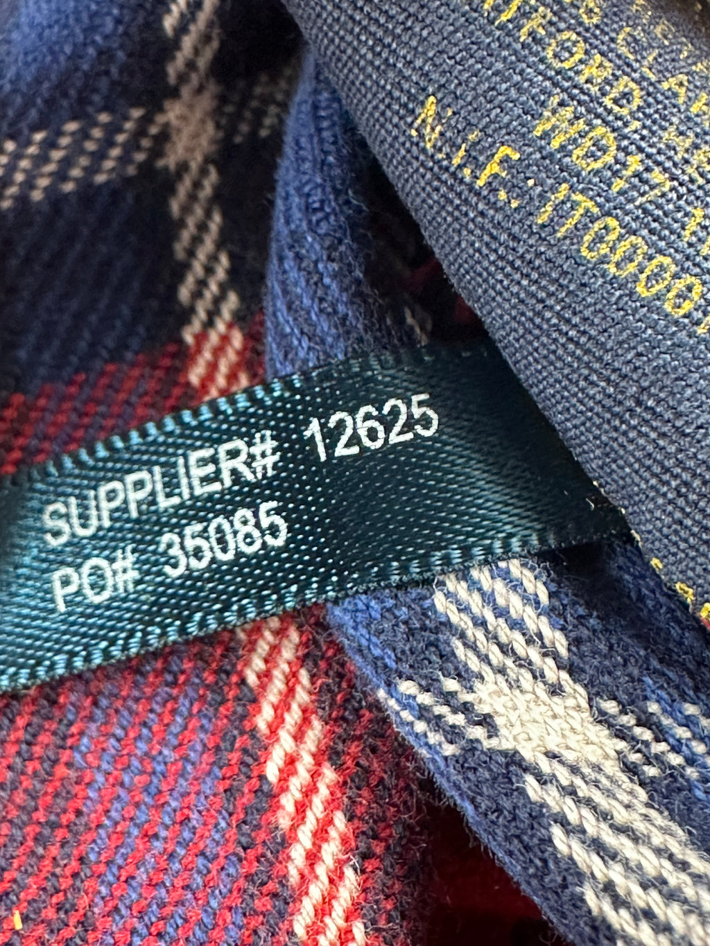 Vintage Ralph Lauren Rugby Women’s 8 Red Navy Plaid Balloon Sleeve Flannel Shirt