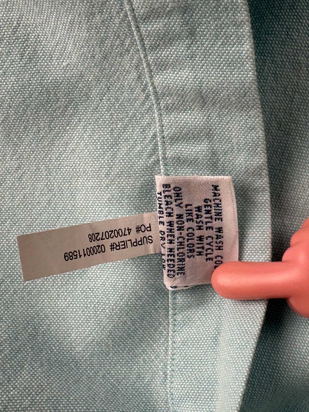 Ralph Lauren Women’s M Slim Fit Stretch Oxford Shirt Aqua Blue Long Sleeve w/ Flaw