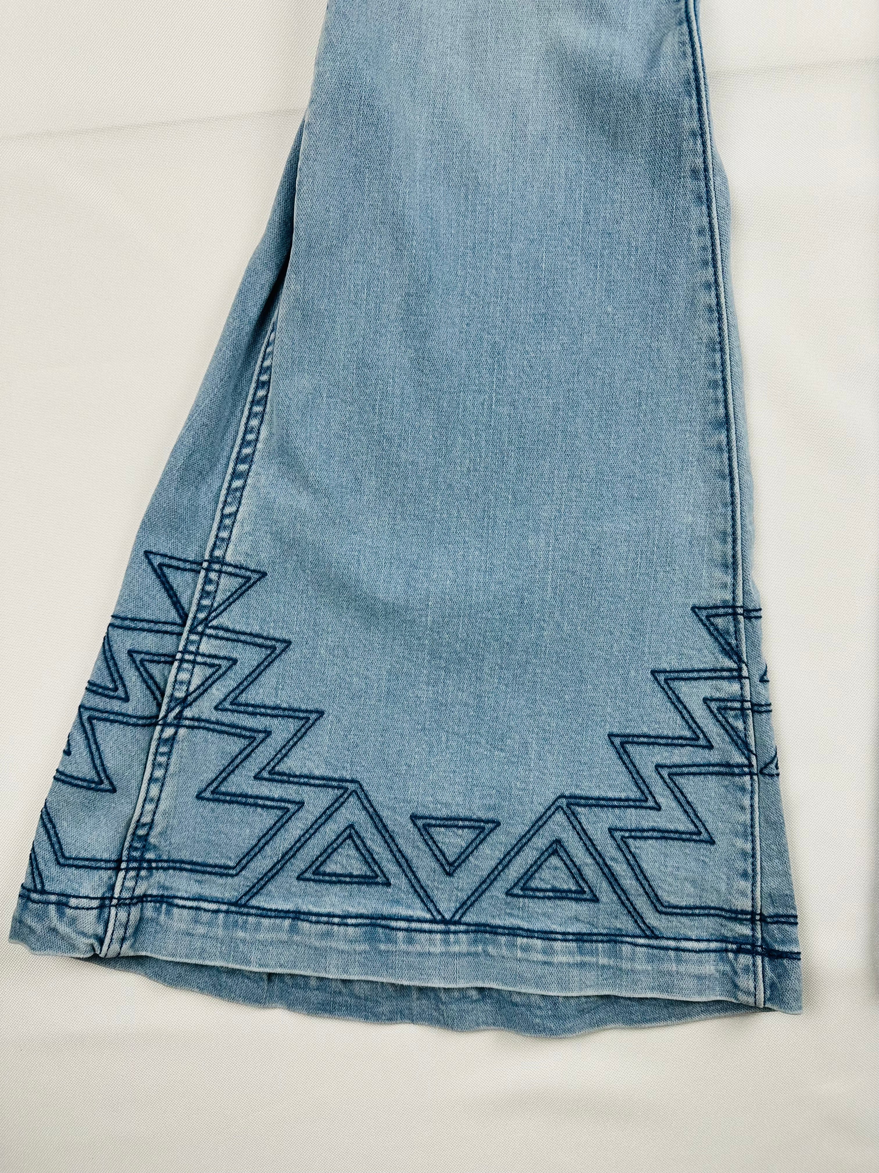 Wrangler Retro Premium Women’s 27x36 High Rise Embellished Trumpet Flare Jeans