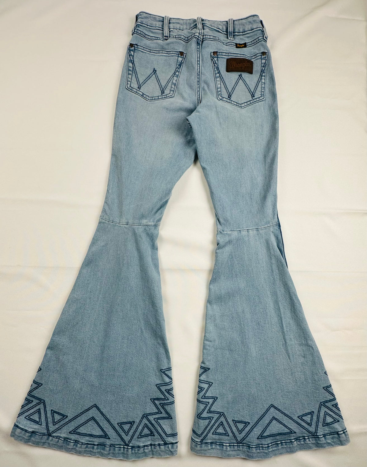 Wrangler Retro Premium Women’s 27x36 High Rise Embellished Trumpet Flare Jeans