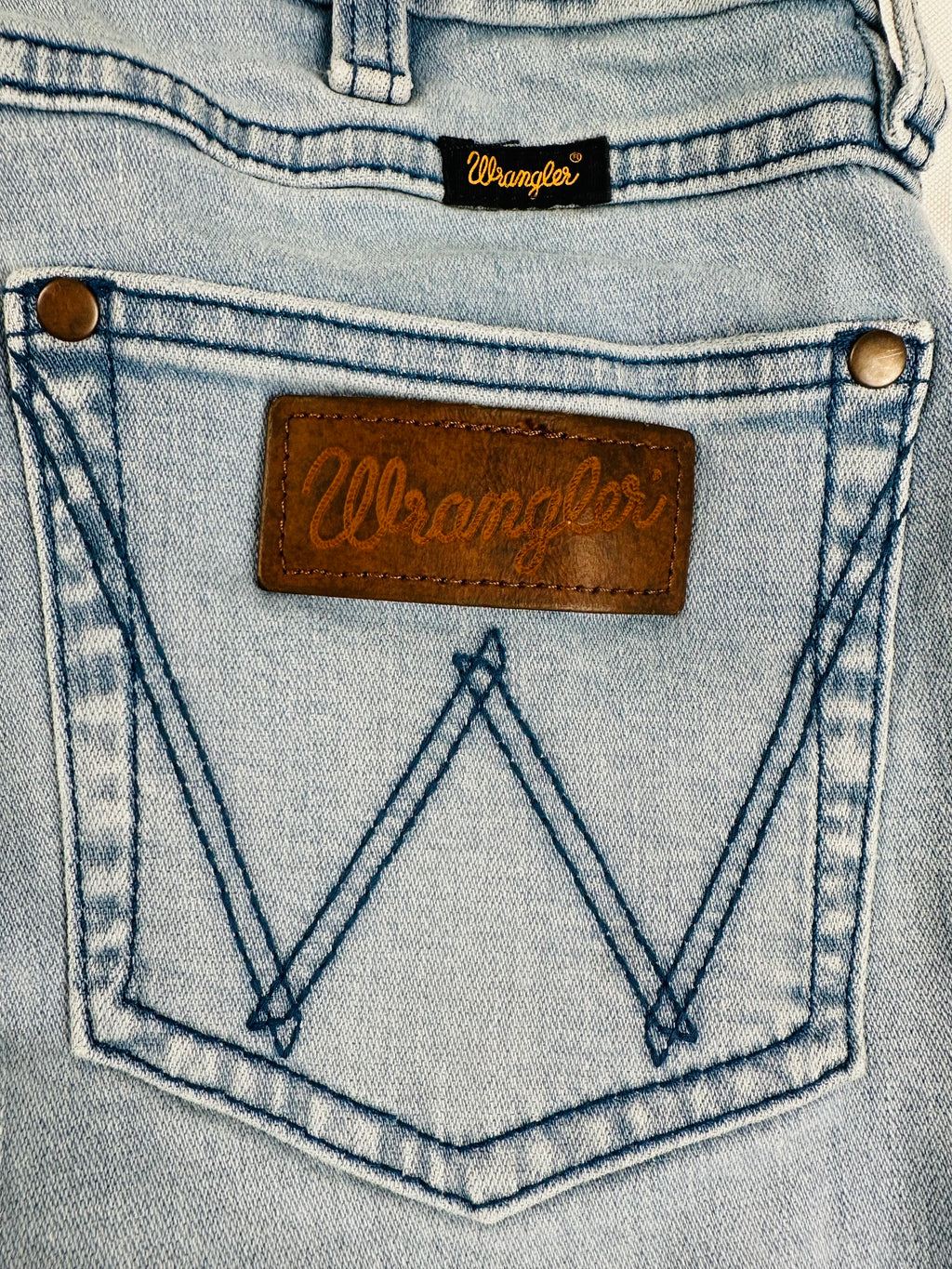 Wrangler Retro Premium Women’s 27x36 High Rise Embellished Trumpet Flare Jeans