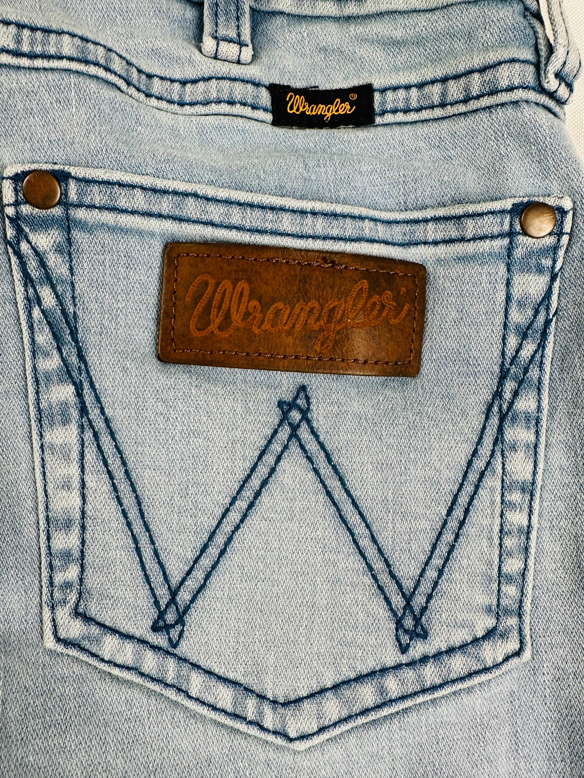 Wrangler Retro Premium Women’s 27x36 High Rise Embellished Trumpet Flare Jeans