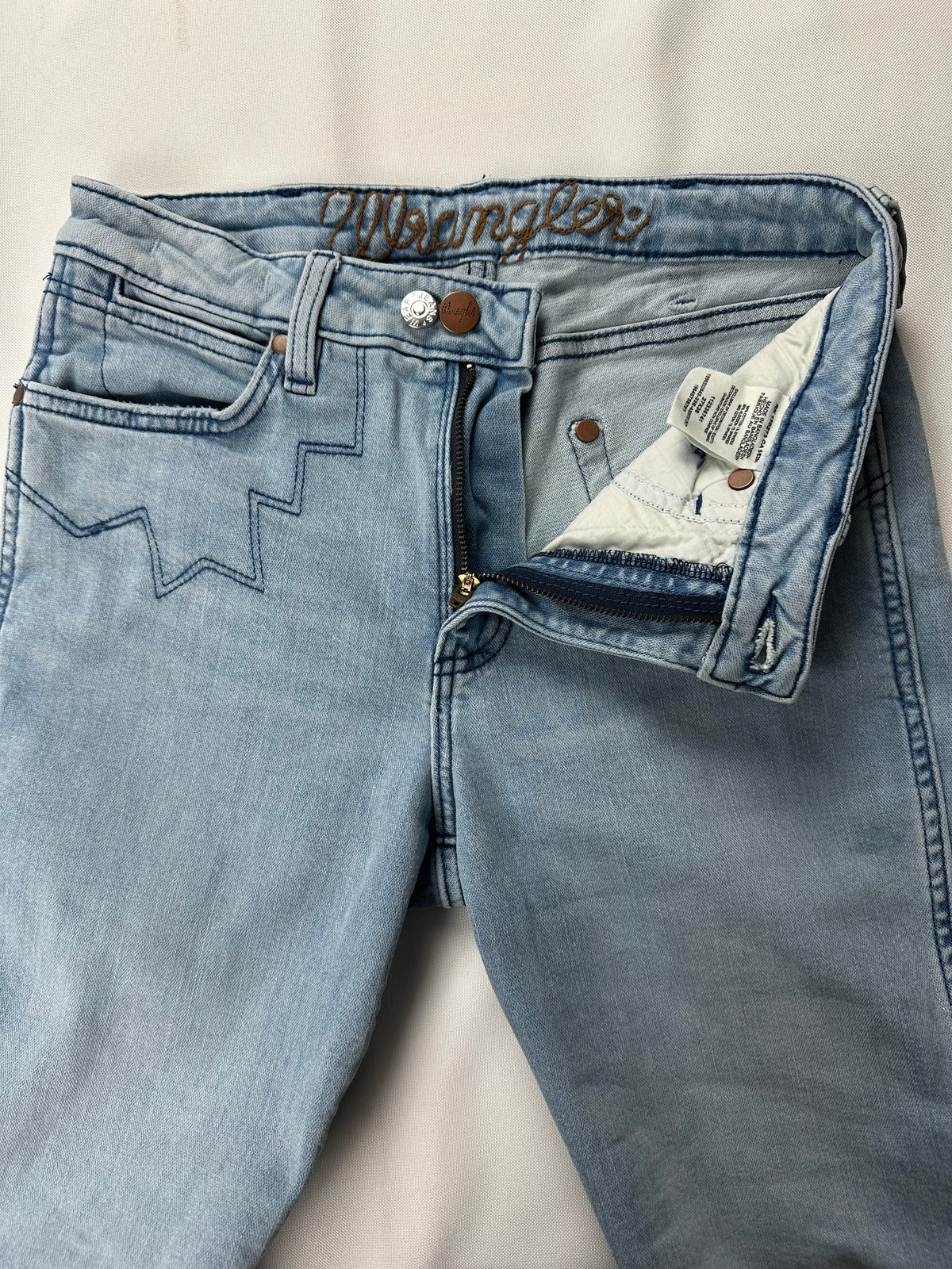 Wrangler Retro Premium Women’s 27x36 High Rise Embellished Trumpet Flare Jeans