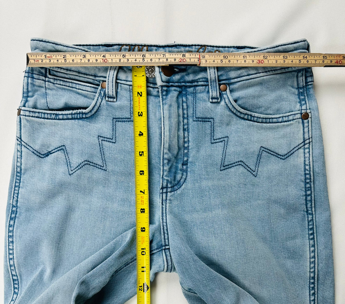 Wrangler Retro Premium Women’s 27x36 High Rise Embellished Trumpet Flare Jeans