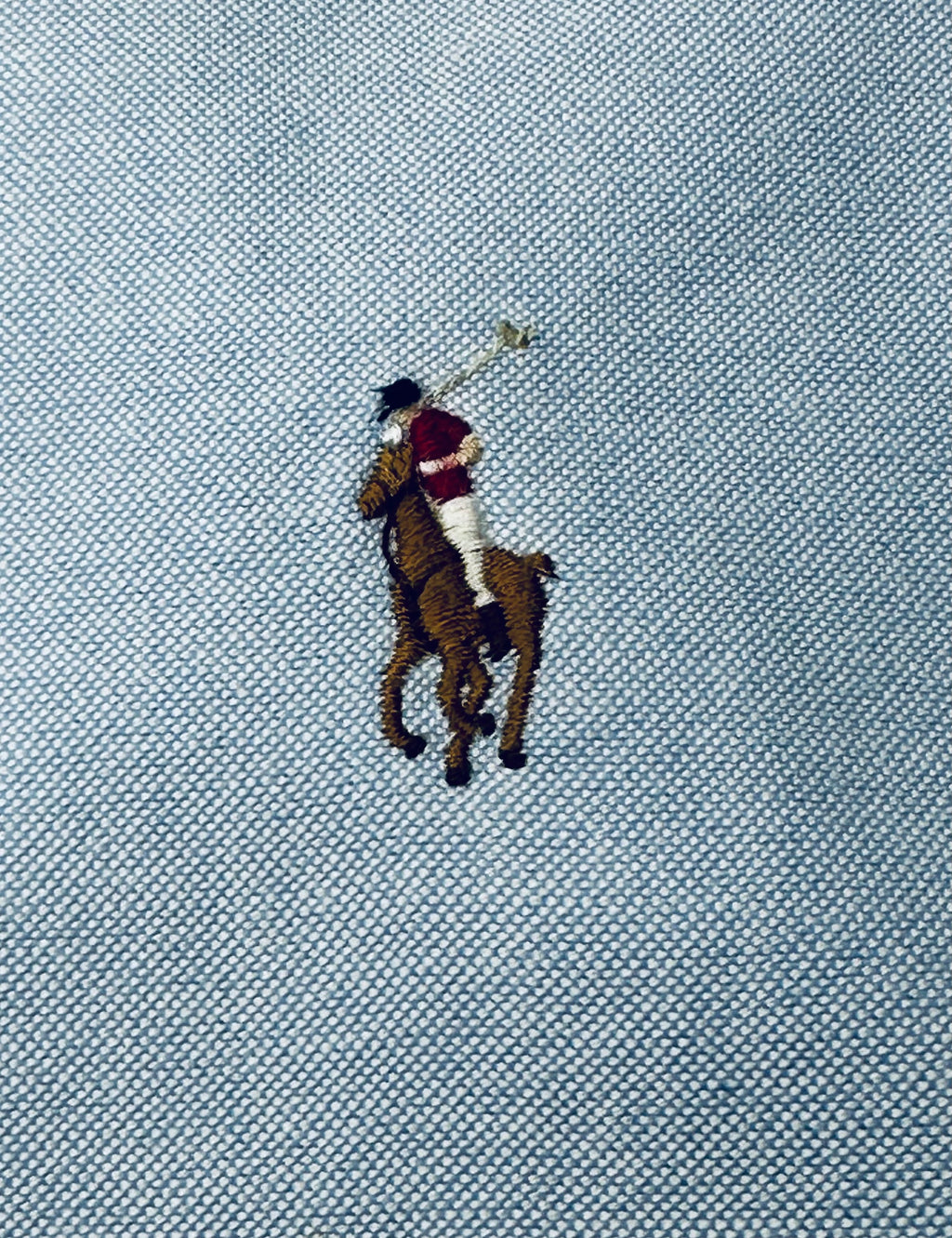 Ralph Lauren Women’s Size 4 Classic Fit Blue Oxford Contrast Collar Shirt