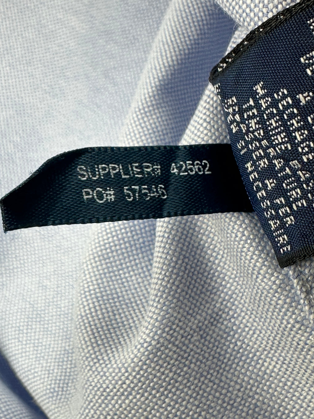 Ralph Lauren Women’s Size 4 Classic Fit Blue Oxford Contrast Collar Shirt
