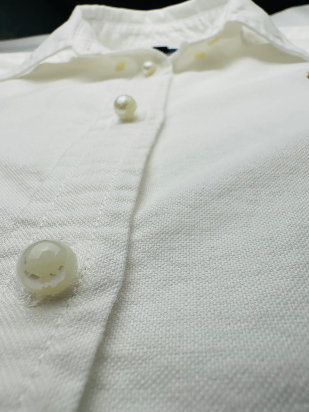 Polo Ralph Lauren Girls’ Medium White Long Sleeve Oxford Button Down Shirt Pony