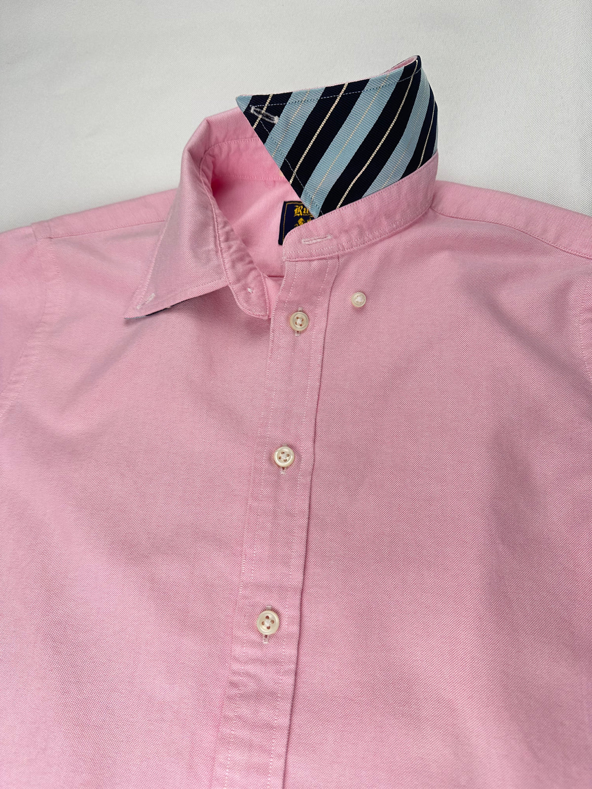 Ralph Lauren Rugby Women’s Size 2 Pink University Oxford Contrast Collar Shirt