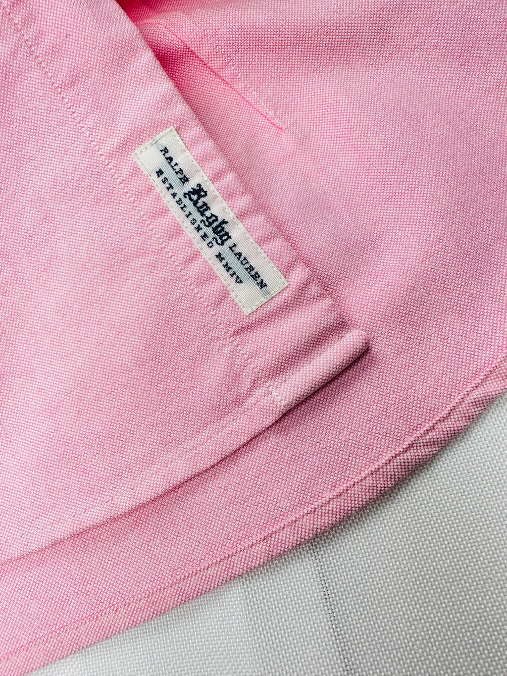 Ralph Lauren Rugby Women’s Size 2 Pink University Oxford Contrast Collar Shirt