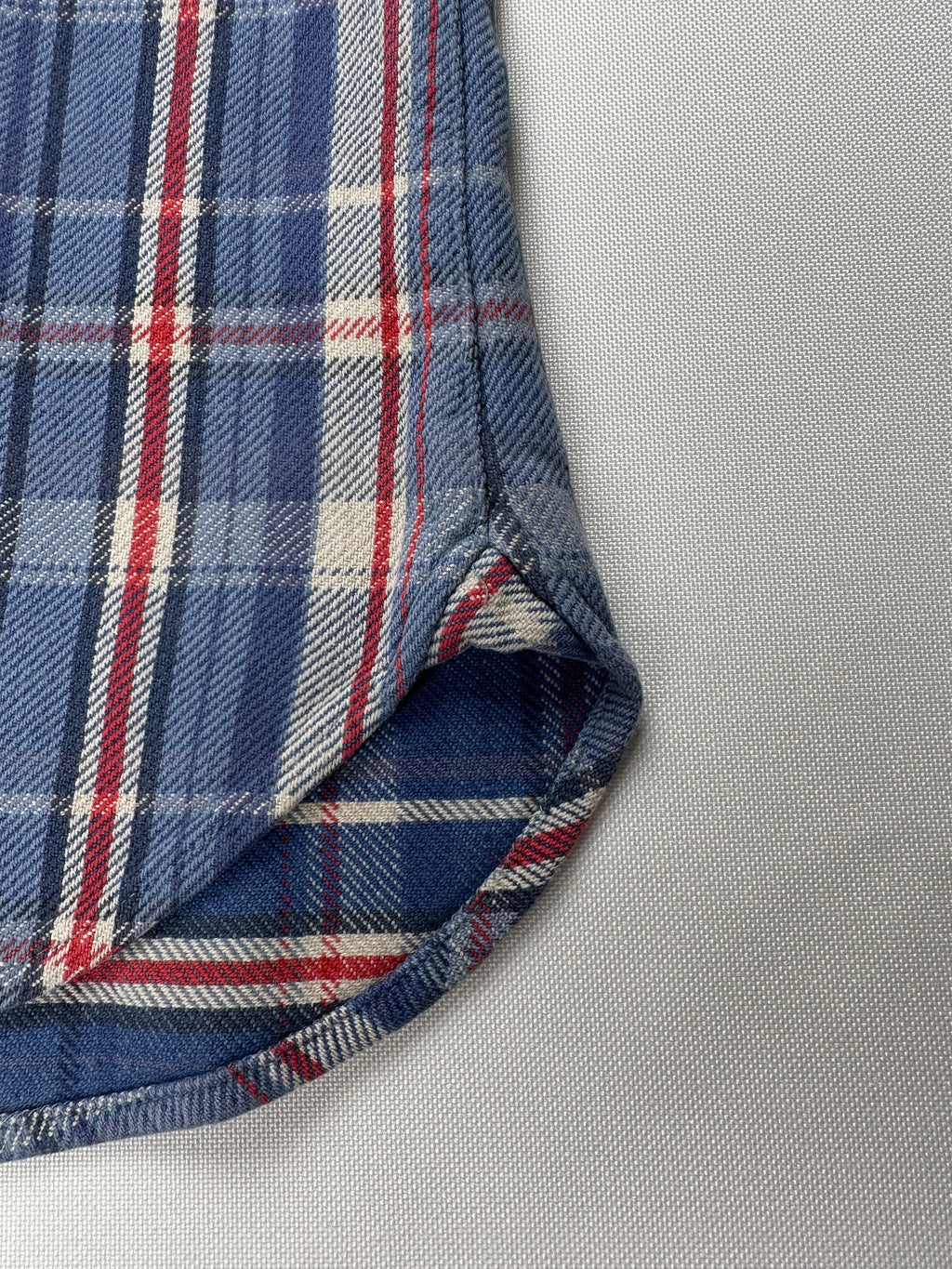 Vintage 2004 Ralph Lauren Rugby Plaid Flannel Shirt Suede Elbow Patch Womens 6