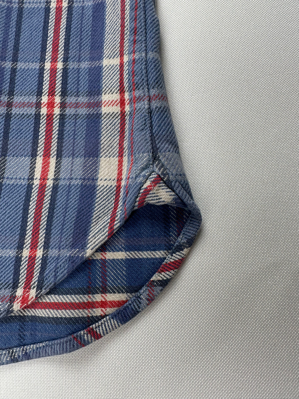 Vintage 2004 Ralph Lauren Rugby Plaid Flannel Shirt Suede Elbow Patch Womens 6