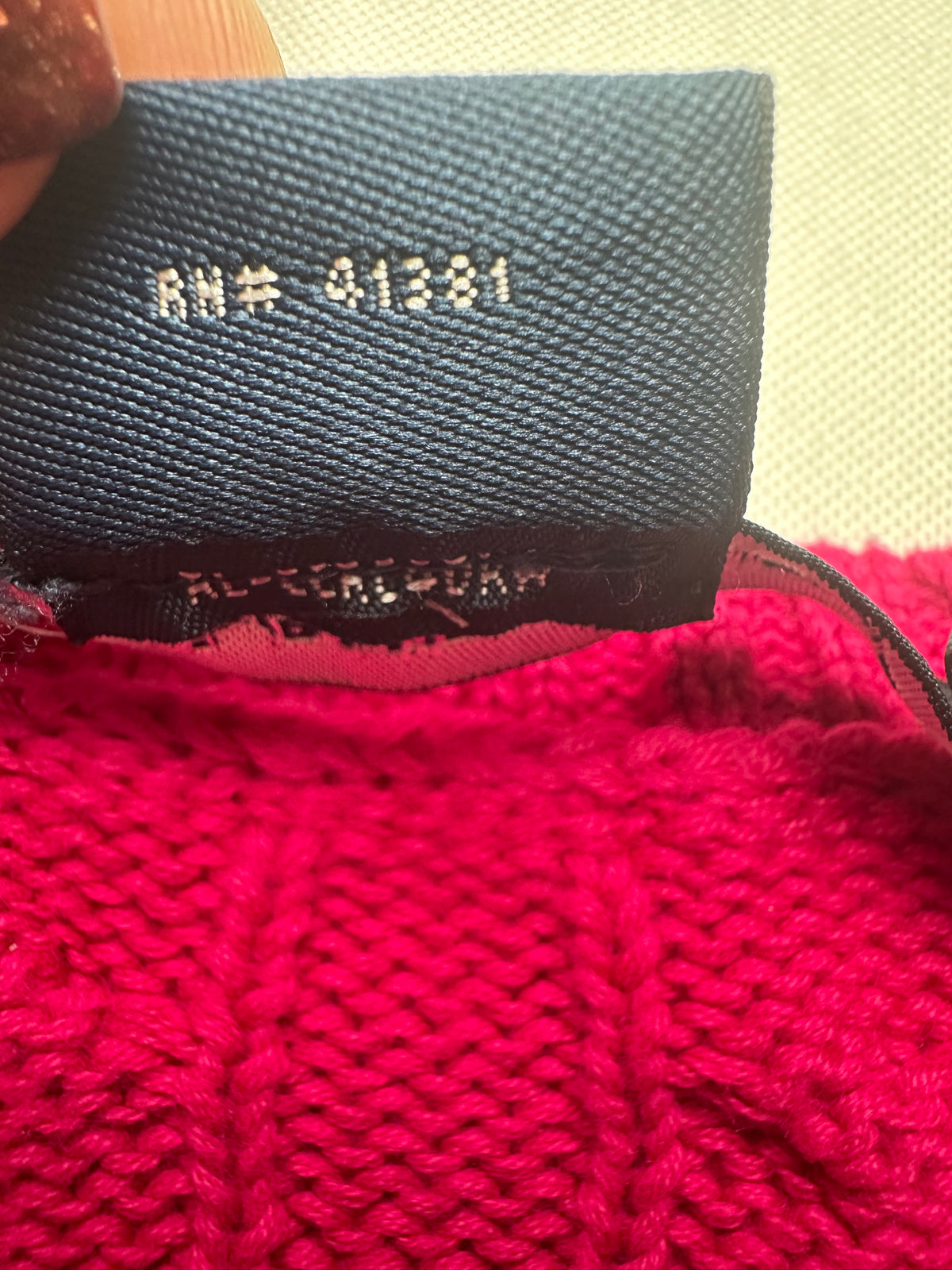 Ralph Lauren Sport Women’s L Hot Pink Cable Knit V-Neck Cotton Sweater Pony Logo