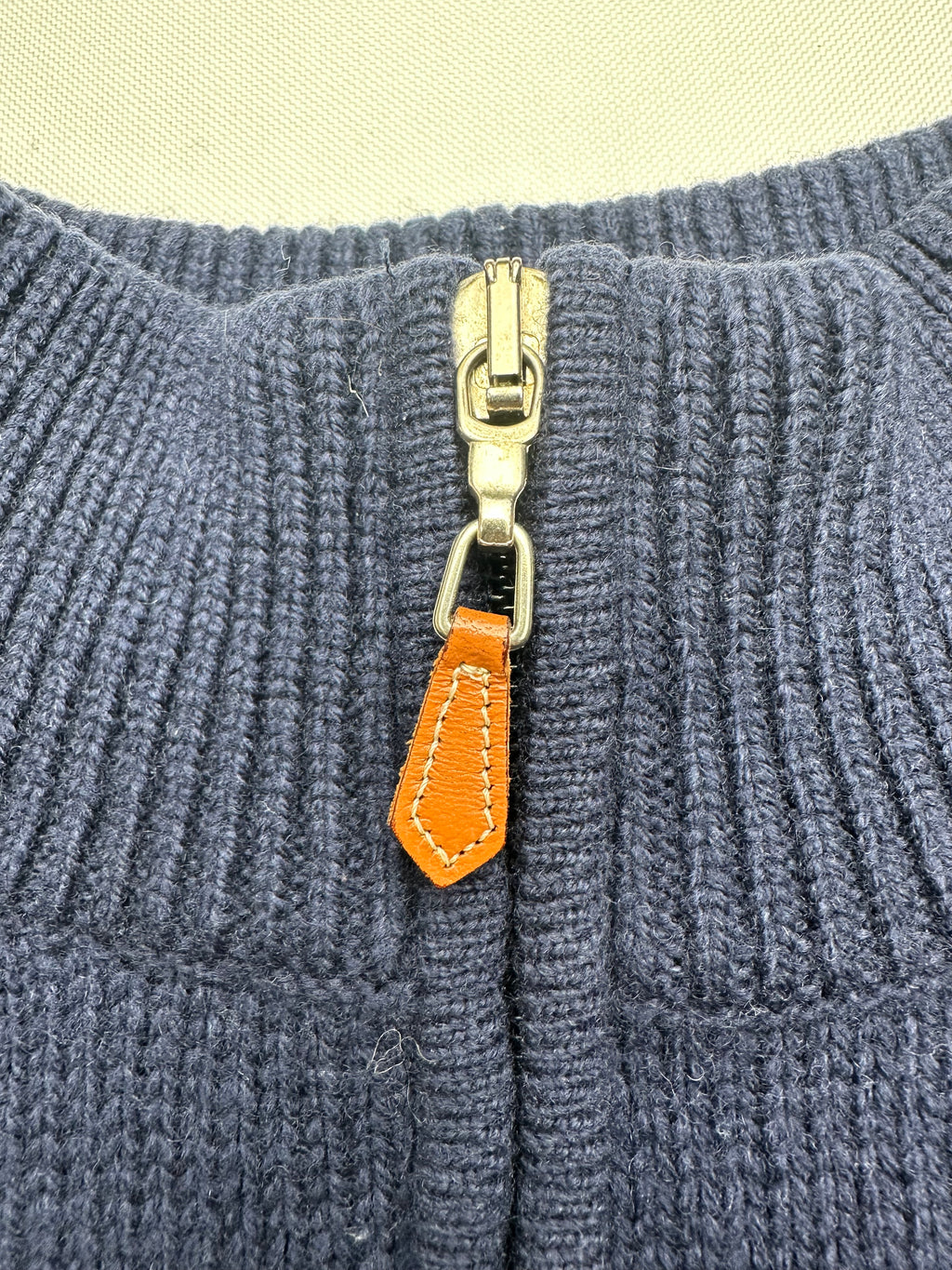 Vintage Polo Golf Ralph Lauren Men’s L Navy 100% Wool Quarter Zip Italian Yarn