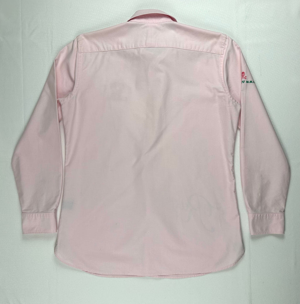 Ralph Lauren Rugby Women’s Size 12 Pink Invincible Crest Embroidered Shirt Rare