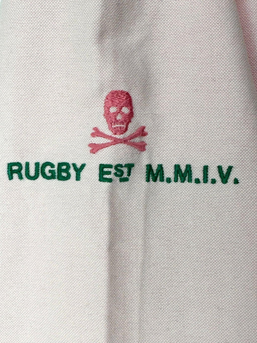 Ralph Lauren Rugby Women’s Size 12 Pink Invincible Crest Embroidered Shirt Rare