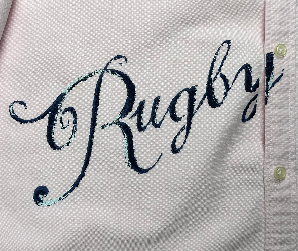 Ralph Lauren Rugby Women’s Size 12 Pink Invincible Crest Embroidered Shirt Rare