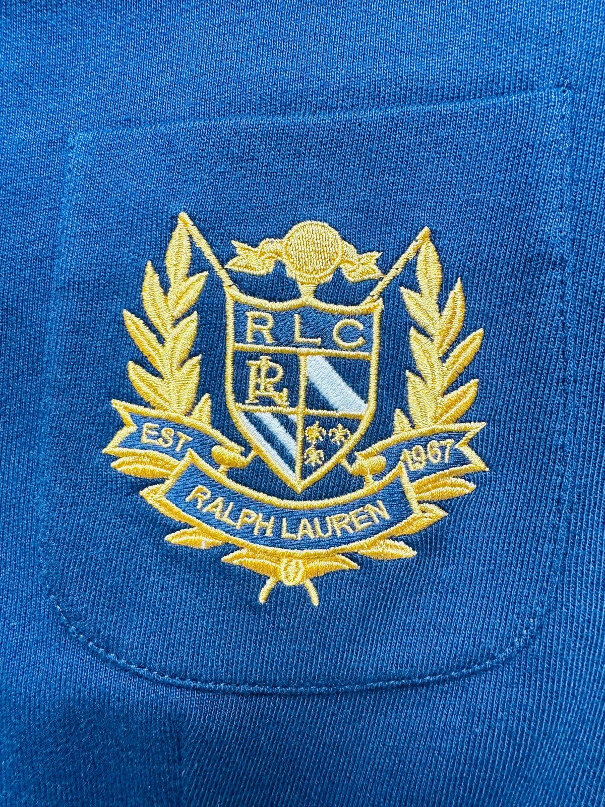 Ralph Lauren Sport Navy Crest Blazer Women’s 14 Gold Buttons Cotton Preppy